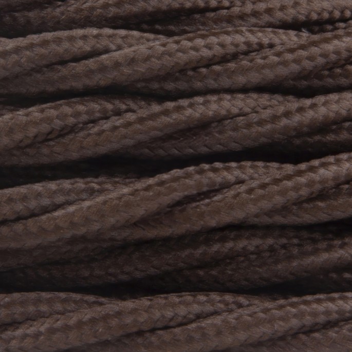 Seta MARRONE - Trecciato