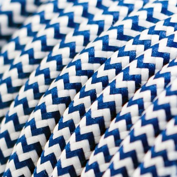 Silk ZIG ZAG blue - Round 2