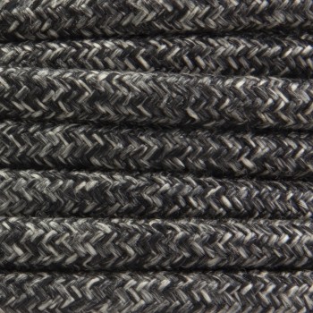 Lino GRIGIO scuro - Tondo 2