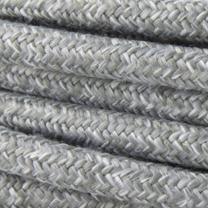 Light Grey Linen - Round