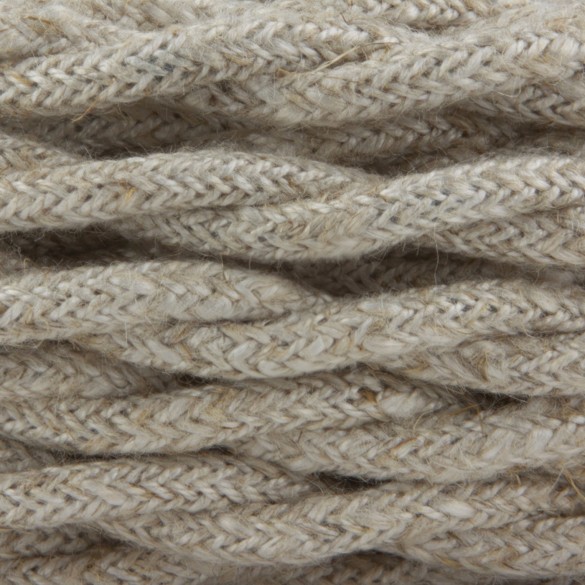 Lino BEIGE - Trecciato