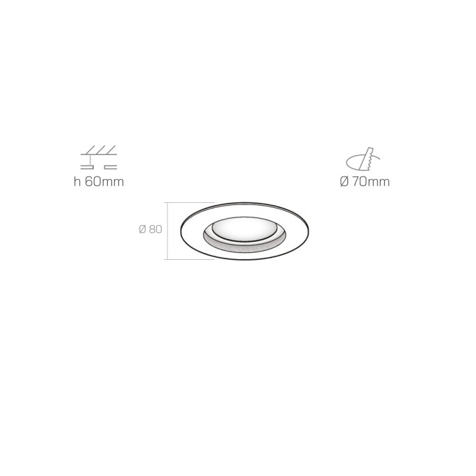 ROUND spotlight - flush