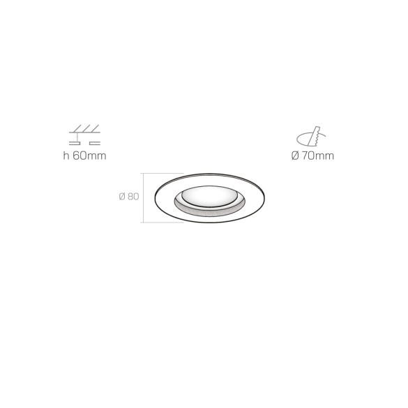 ROUND spotlight - flush