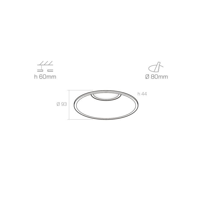 ROUND spotlight - recess