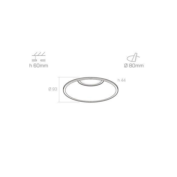 ROUND spotlight - recess