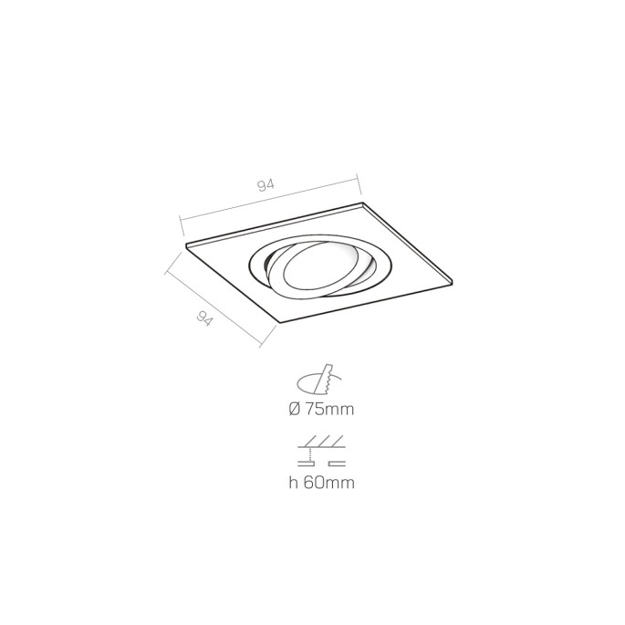 SQUARE spotlight - tilting