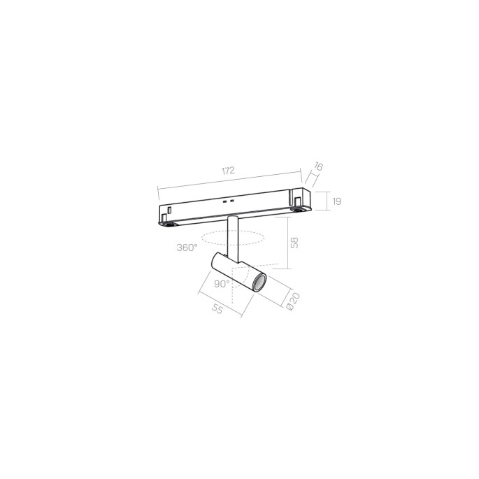 48V KIWI 6 spotlight - track