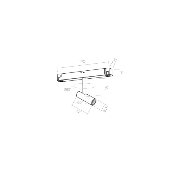 48V KIWI 6 spotlight - track