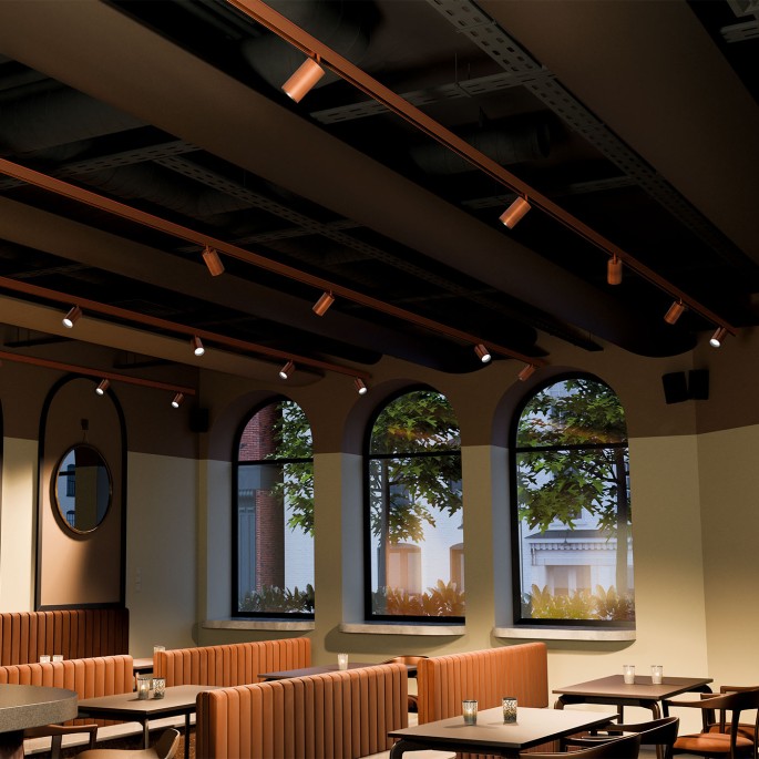 Faretto 48V BRAVO 13 - binario