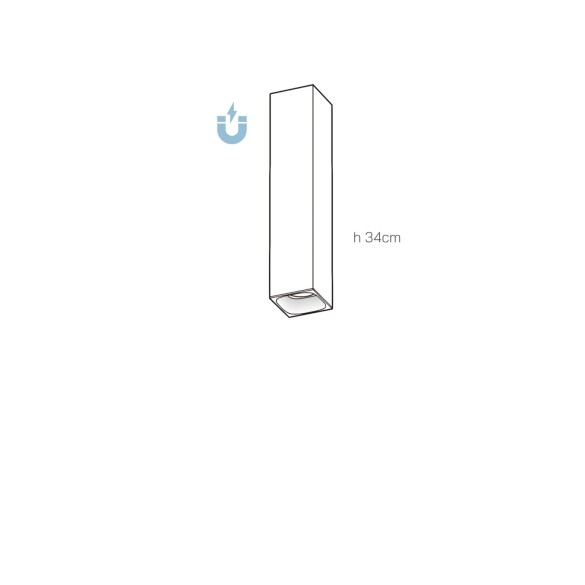 Plafoniera QUBETTO 34