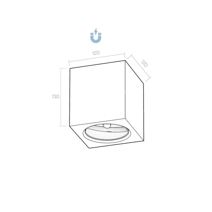 QUBOTTO ceiling light