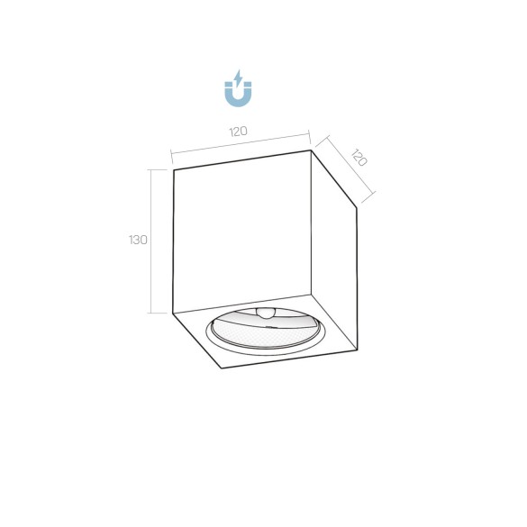 QUBOTTO ceiling light