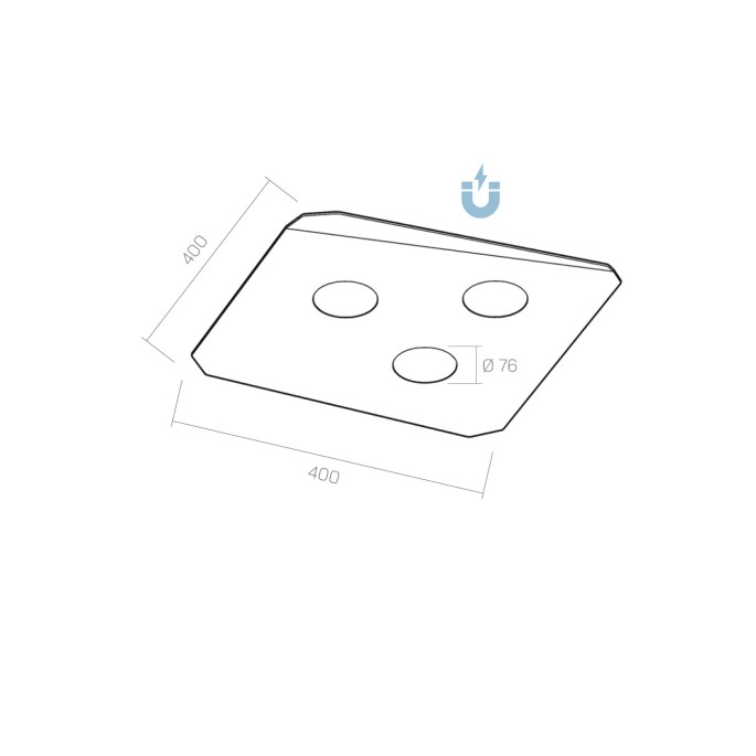 CARD x3 ceiling light