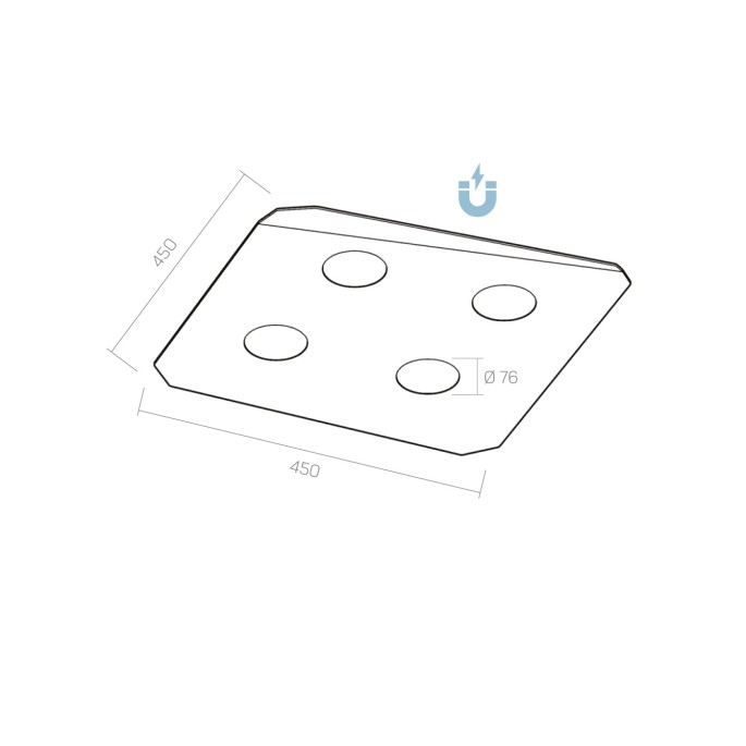 CARD x4 ceiling light