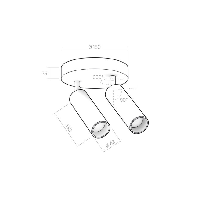 Plafoniera CRICCO 13x2