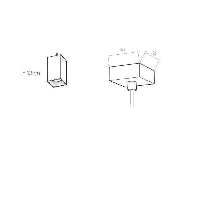 Organo QUBETTO 13 - plafone