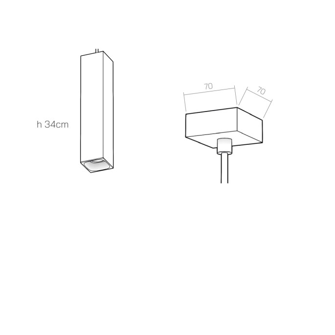 Organo QUBETTO 34 - plafone