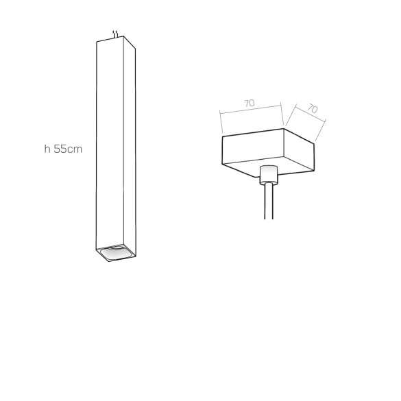 Organo QUBETTO 55 - plafone