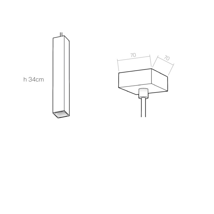 Organo QUBINO 34 - plafone