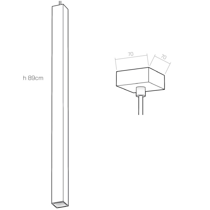 Organo QUBINO 89 - plafone