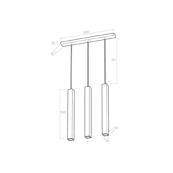 QUBINO 55x3 Organ - ceiling mounted