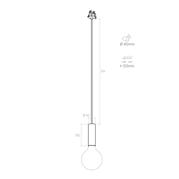 Suspension CRICCO 13 - recessed